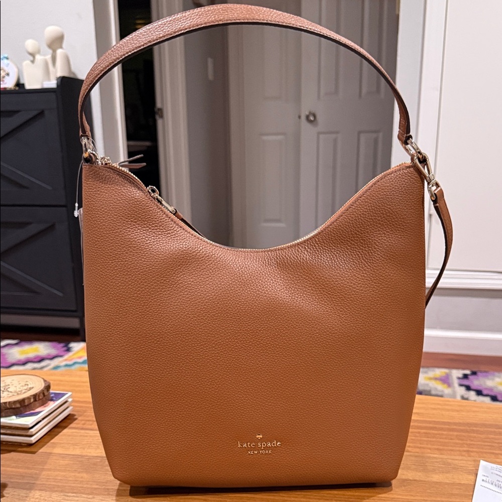 Kate Spade Tan Leather Hobo Bag